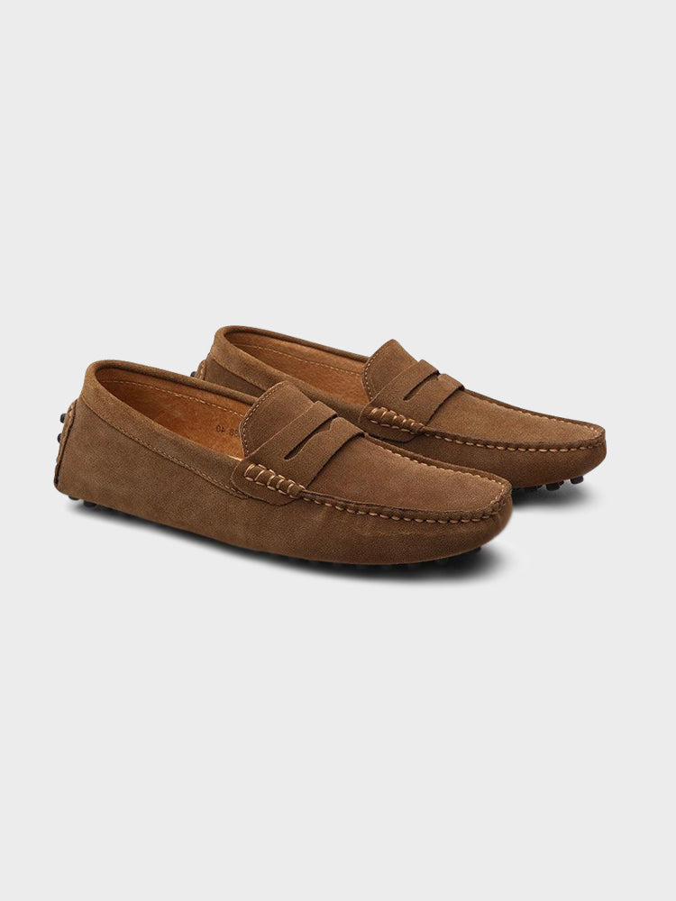 Suede Driver Loafers