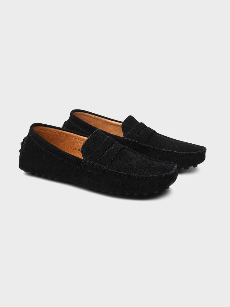 Suede Driver Loafers