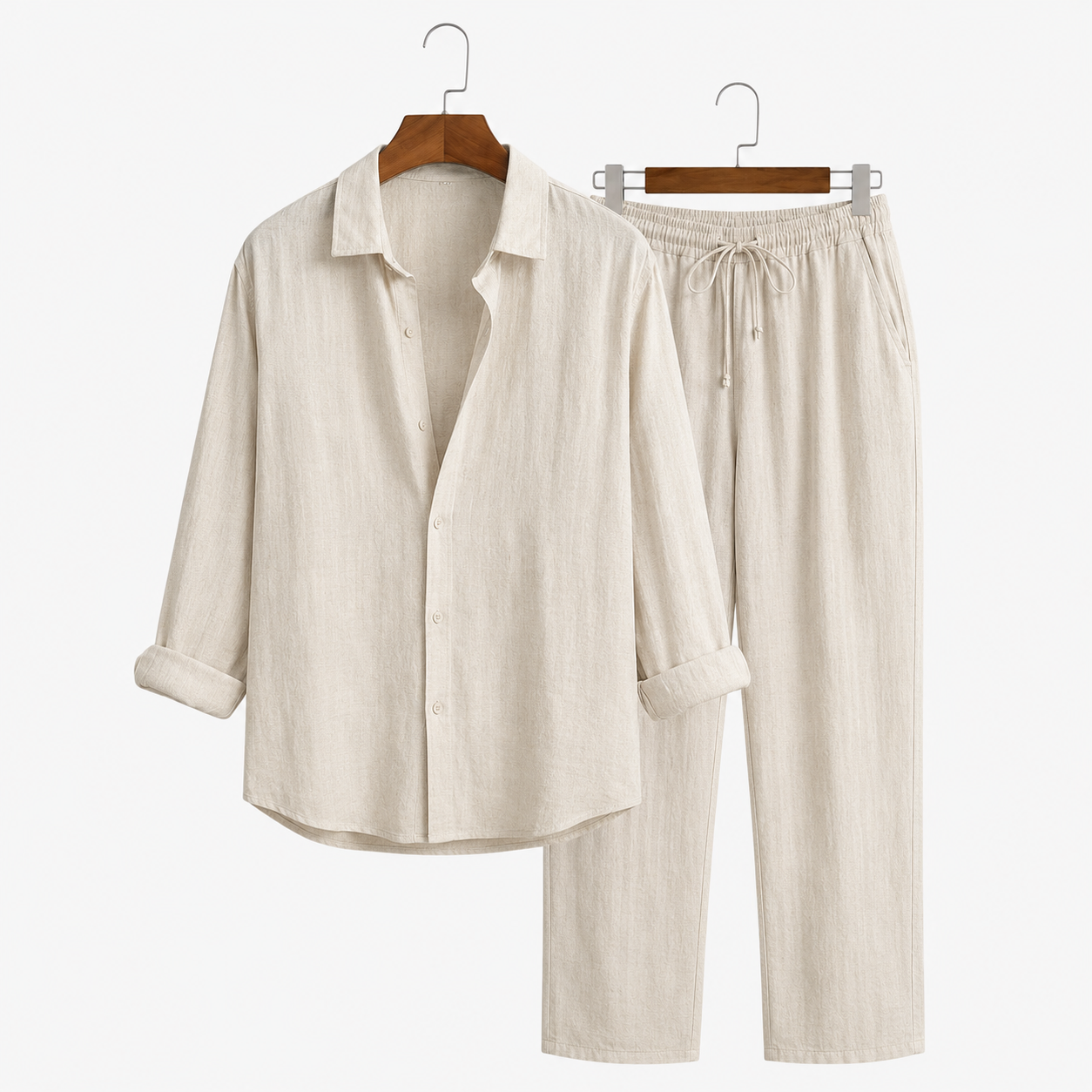 Santorini Linen Set — Shirt & Pants