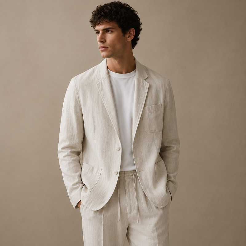 Conti Luxe Linen Jacket