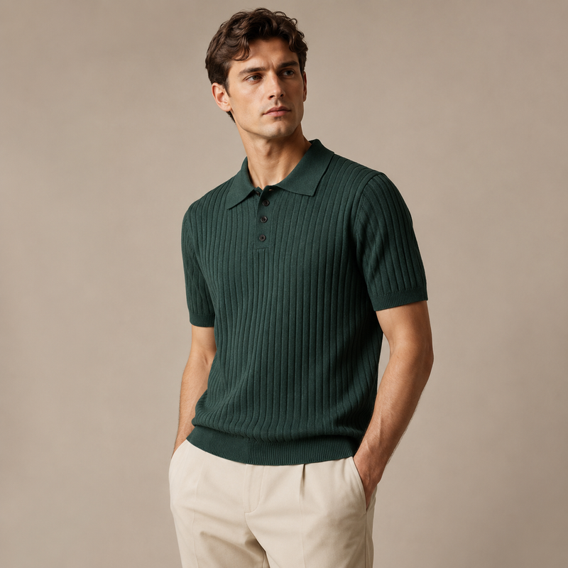 Benito Knitted Polo Shirt