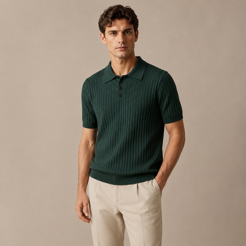 Benito Knitted Polo Shirt