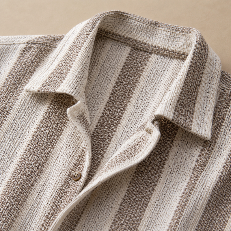 The Striped Linen Set