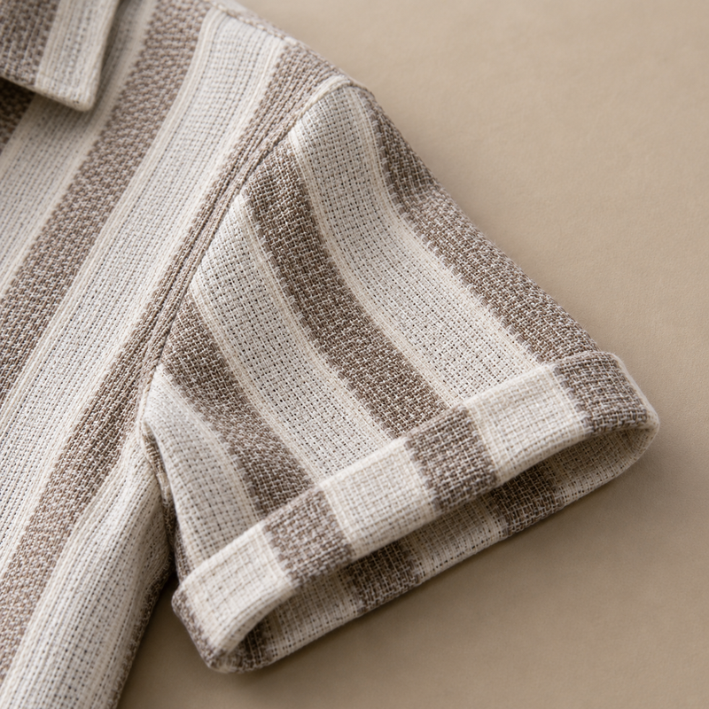 The Striped Linen Set